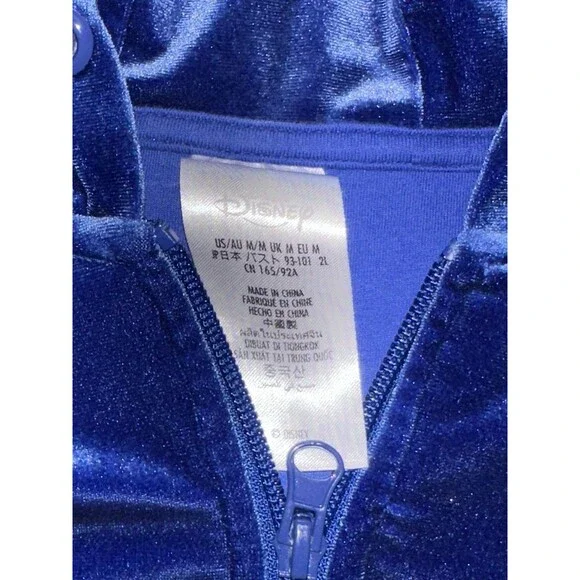 Disney Parks Fantasia Sorcerer Mickey Stars Moons Velour Hoodie Jacket Sz Medium - Picture 3 of 4